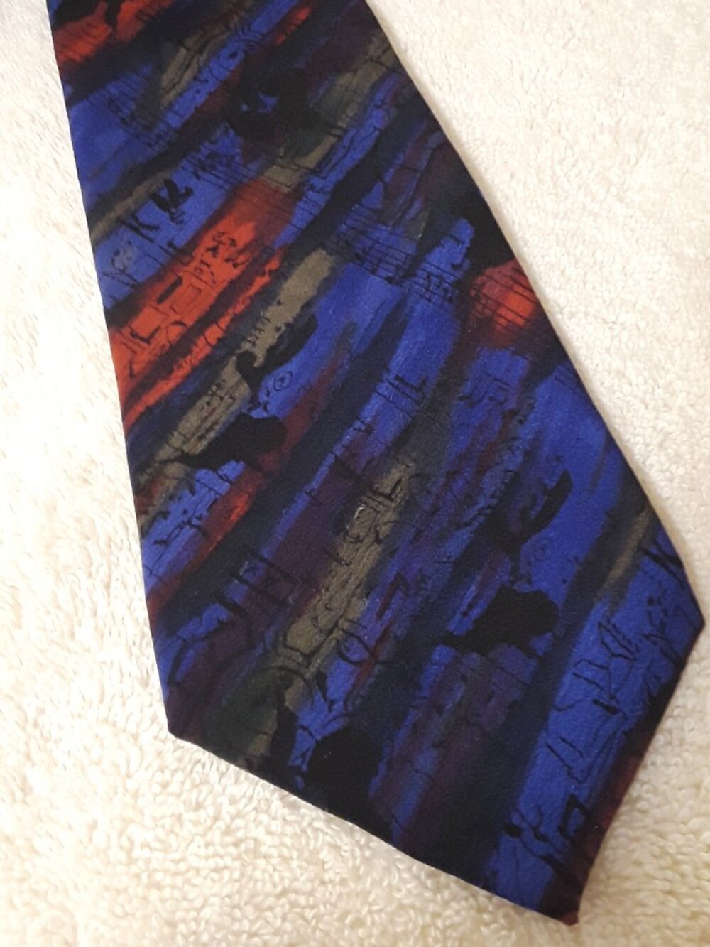 Vintage Jerry Garcia Silk Tie Stonehenge Ltd Grateful Dead Art 4" Wide Hand-Sewn